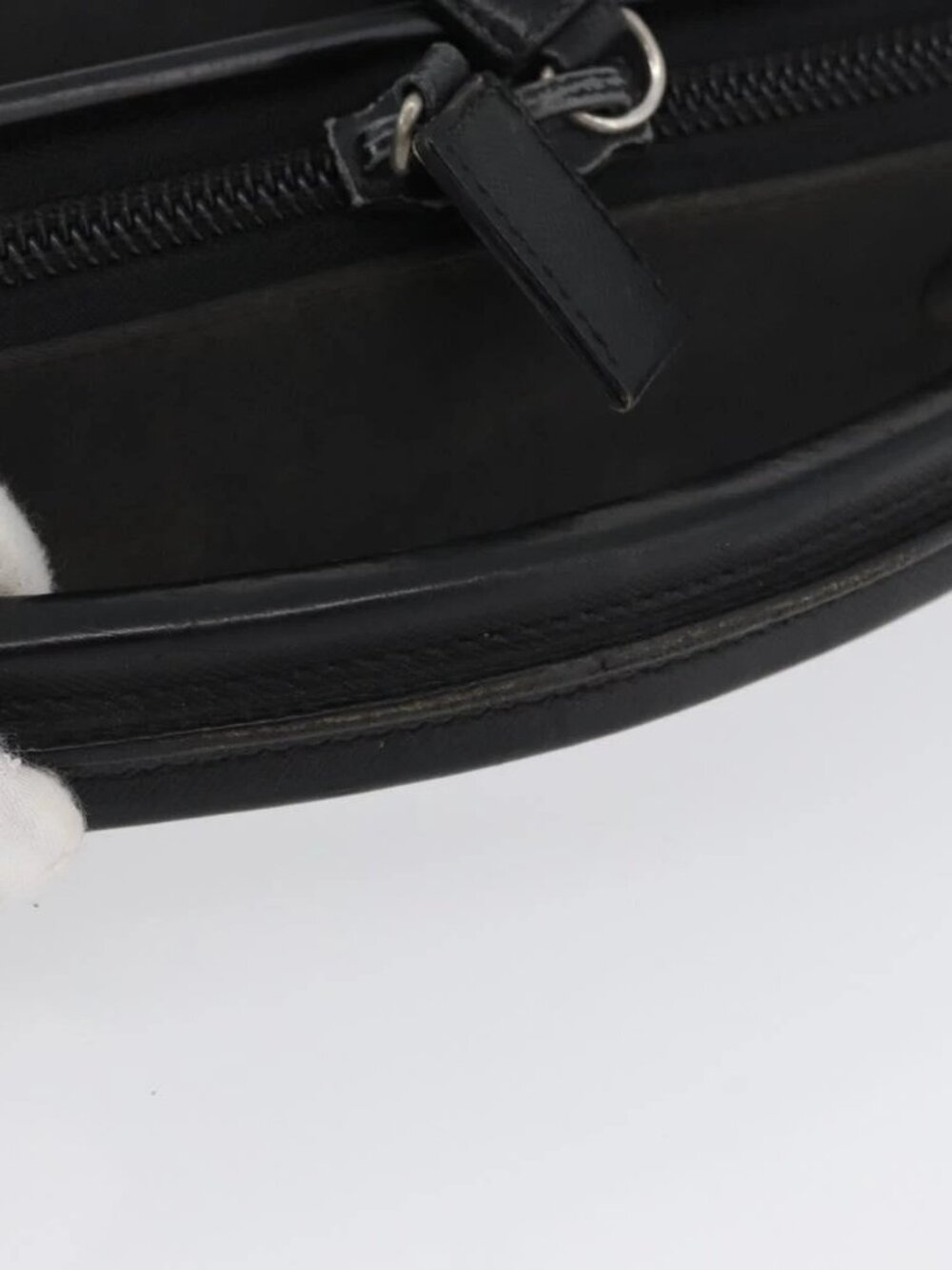 PRADA Hand Bag Nylon Black Silver Auth bs33447 - Picture 9 of 16